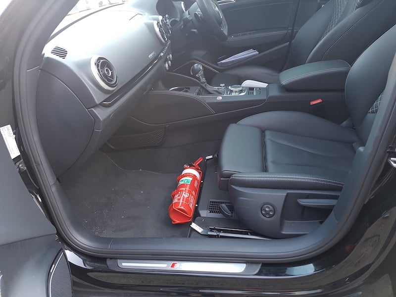 Audi 8P, 8V, 8Y S3 & RS3 Fire Extinguisher Bracket