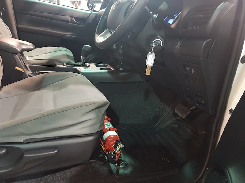 Suits Toyota Hilux N80 (2016+) Fire Extinguisher Bracket