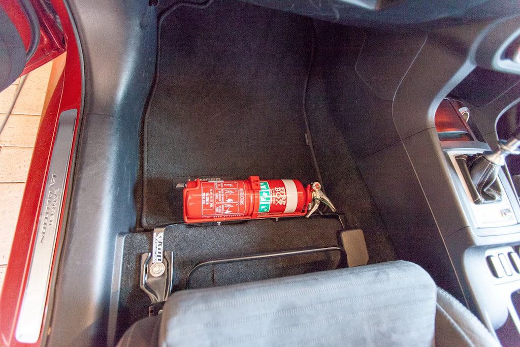 Mitsubishi Evo X Fire Extinguisher Bracket