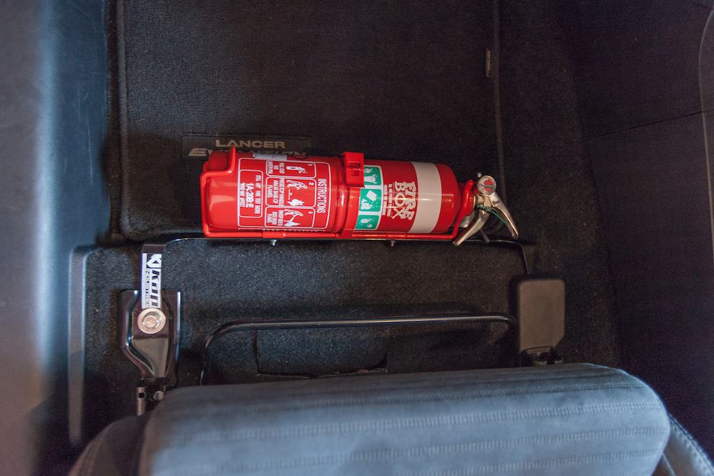 Mitsubishi Evo X Fire Extinguisher Bracket