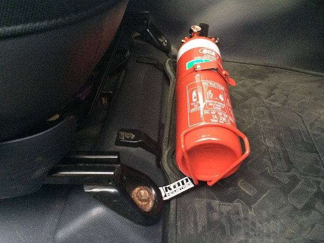Suits Toyota FJ Cruiser Fire Extinguisher Bracket