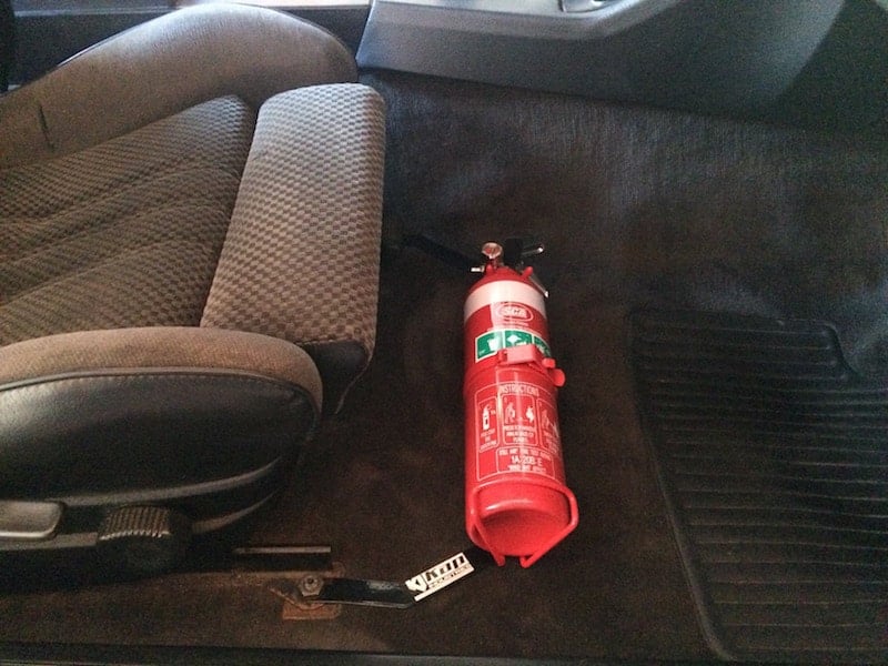 BMW E30 Fire Extinguisher Bracket