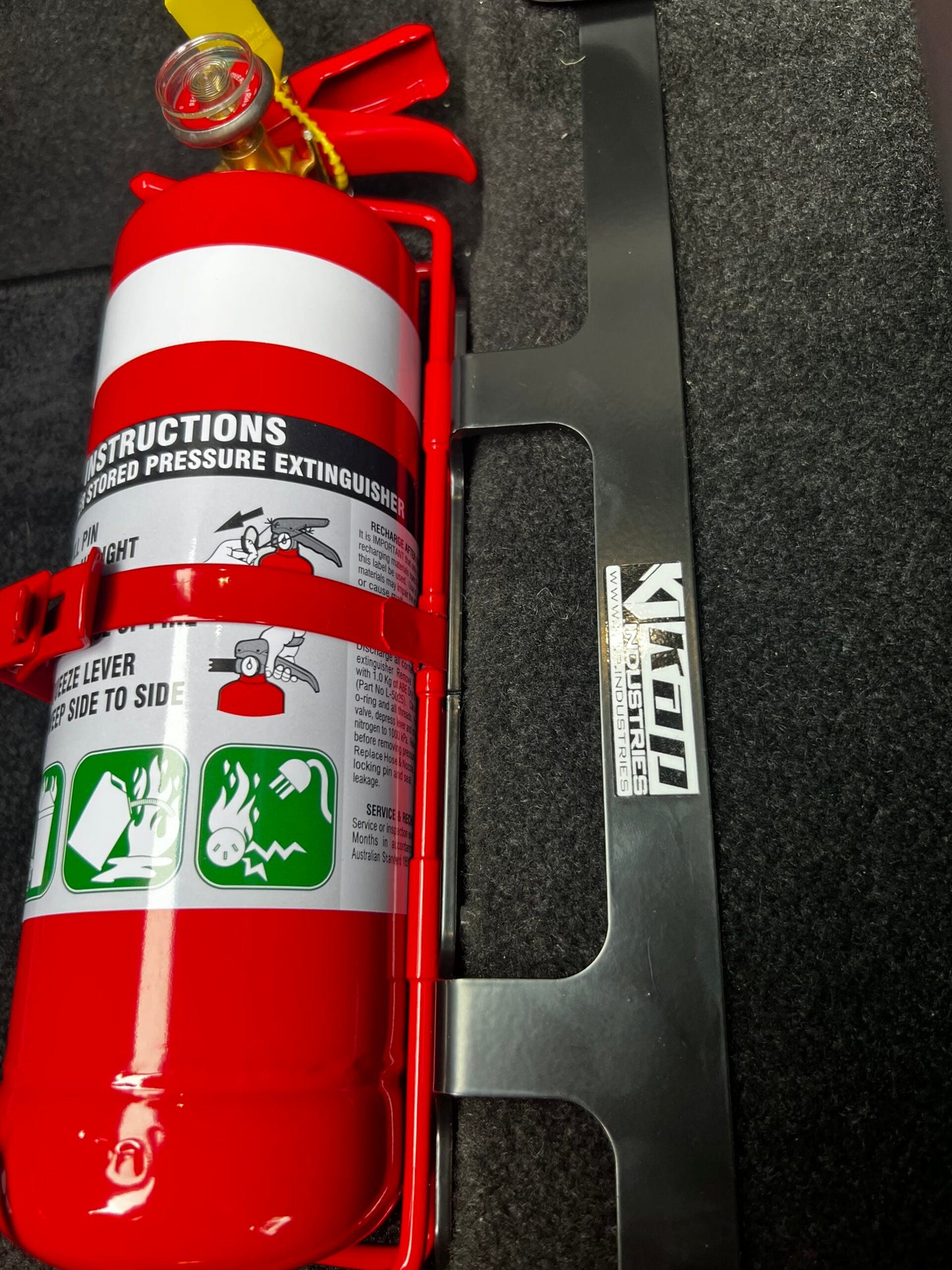 Suits Toyota Landcruiser 300 Series Fire Extinguisher Bracket