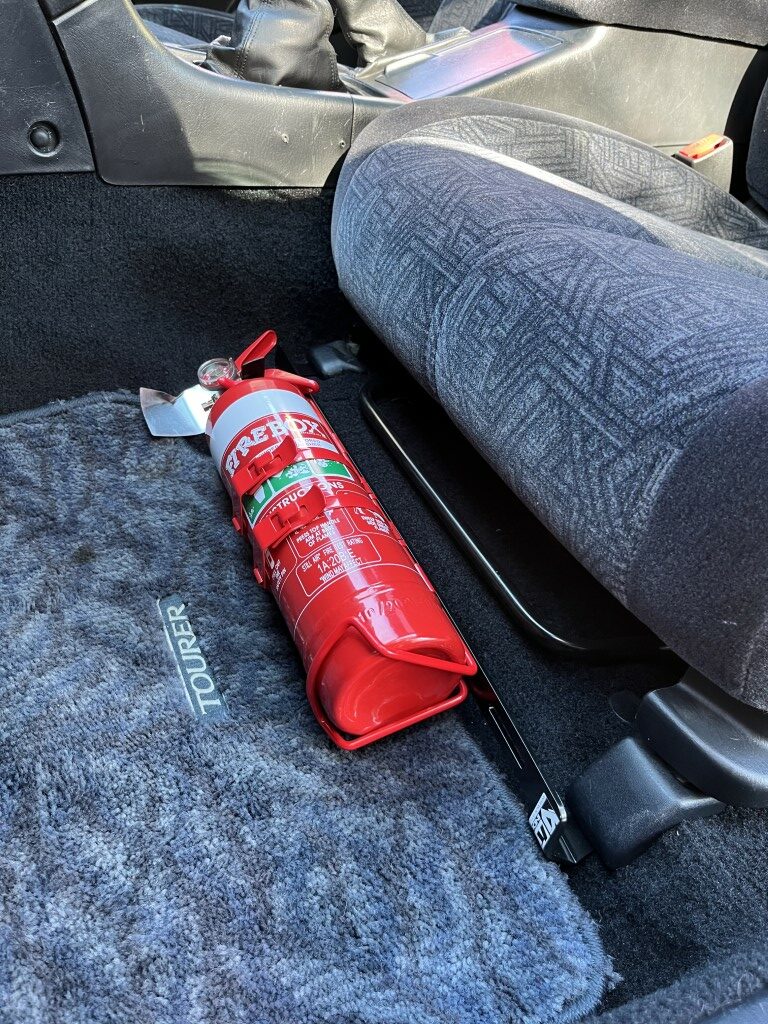 Suits Toyota JZX90 / JZX100 Fire Extinguisher Bracket