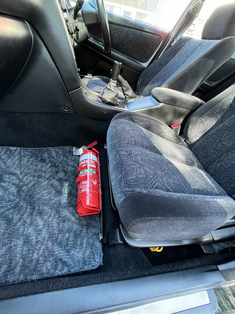 Suits Toyota JZX90 / JZX100 Fire Extinguisher Bracket