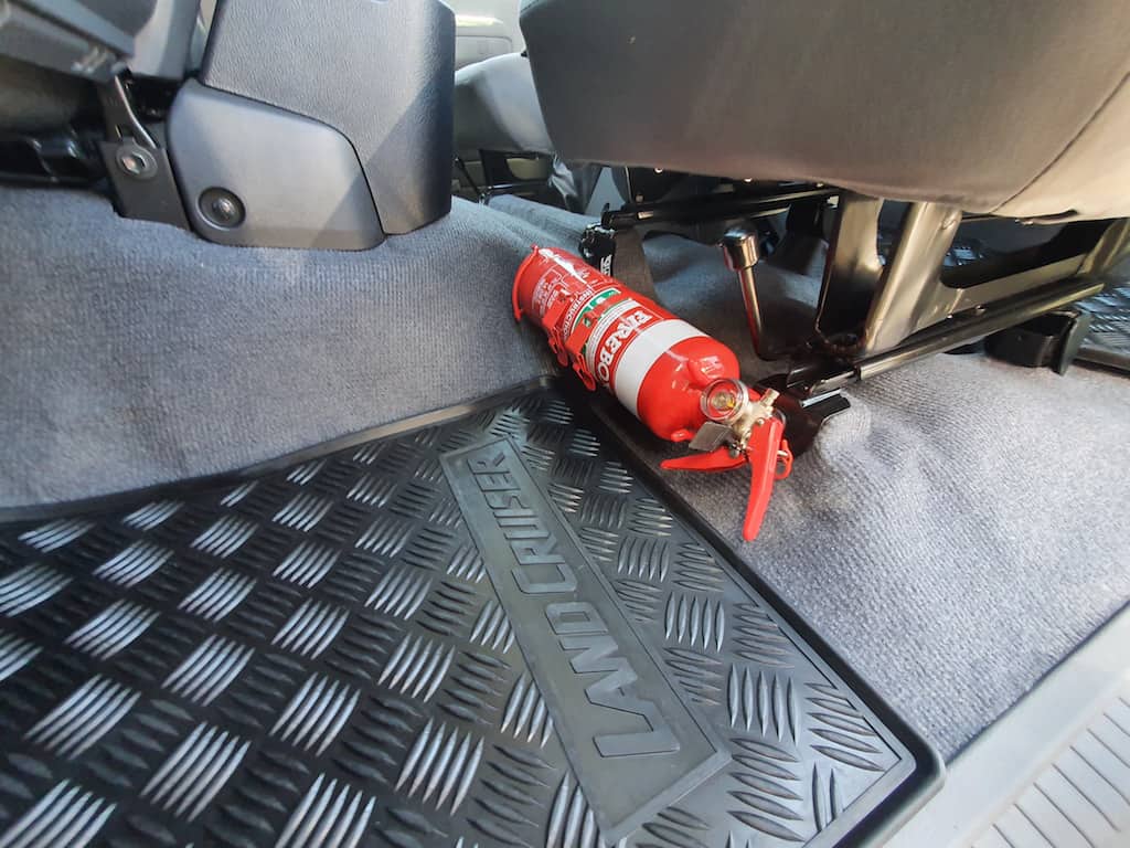 Suits Toyota Landcruiser 79 Dual Cab (2017+) Fire Extinguisher Bracket
