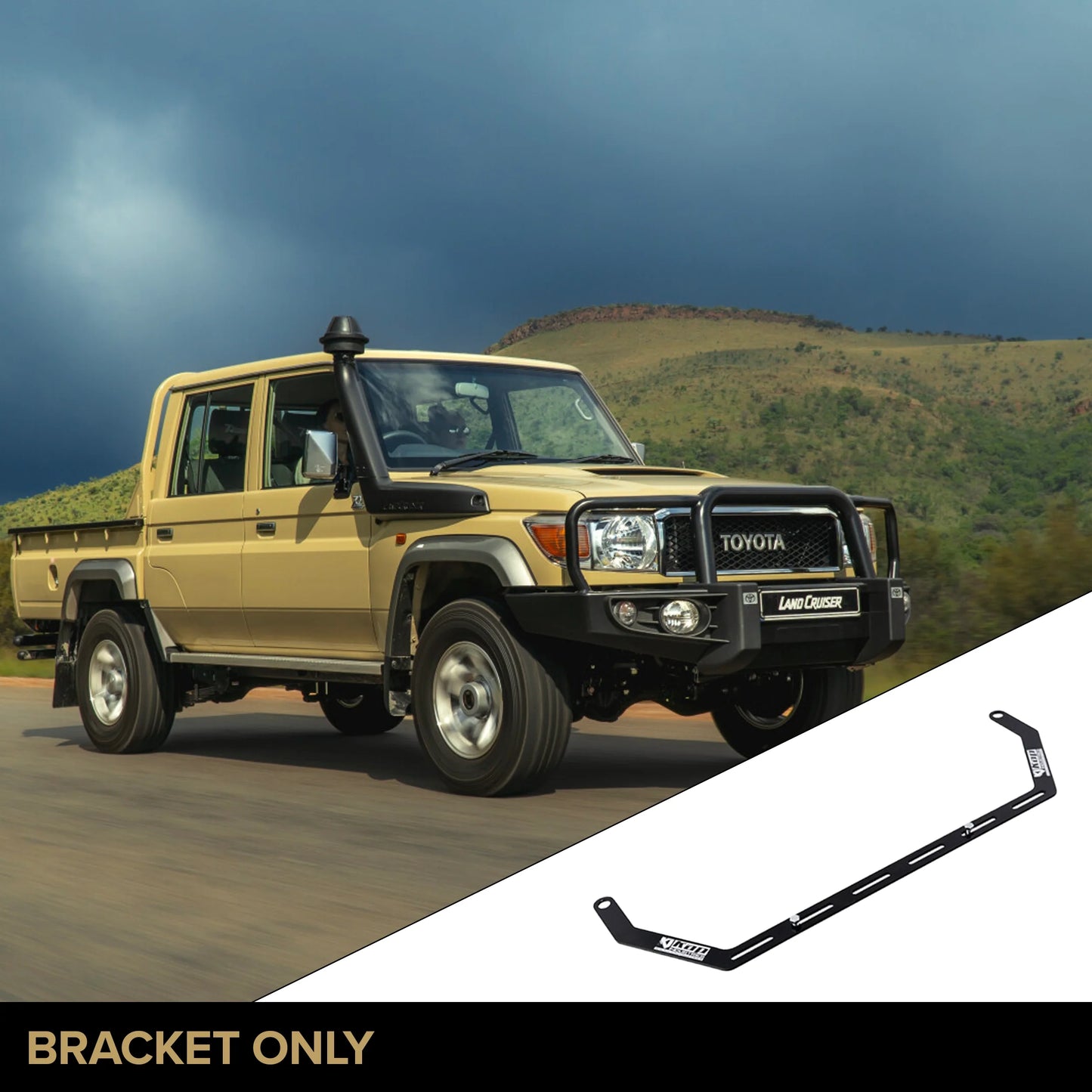 Suits Toyota Landcruiser 79 Dual Cab (2017+) Fire Extinguisher Bracket