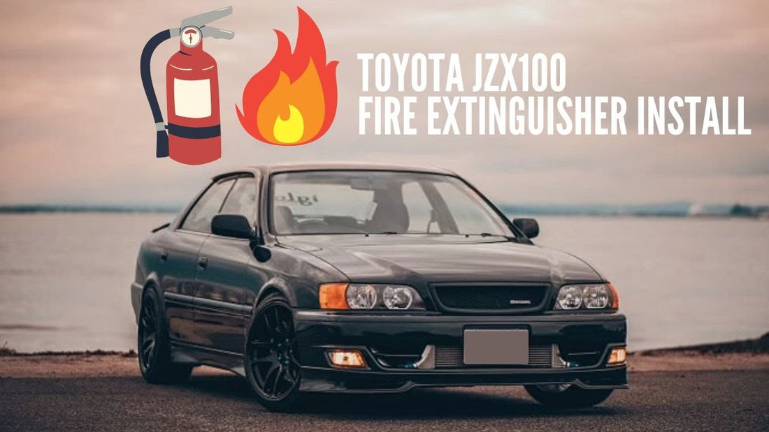 Fire extinguisher into a Toyota JZX100 Kap Industries