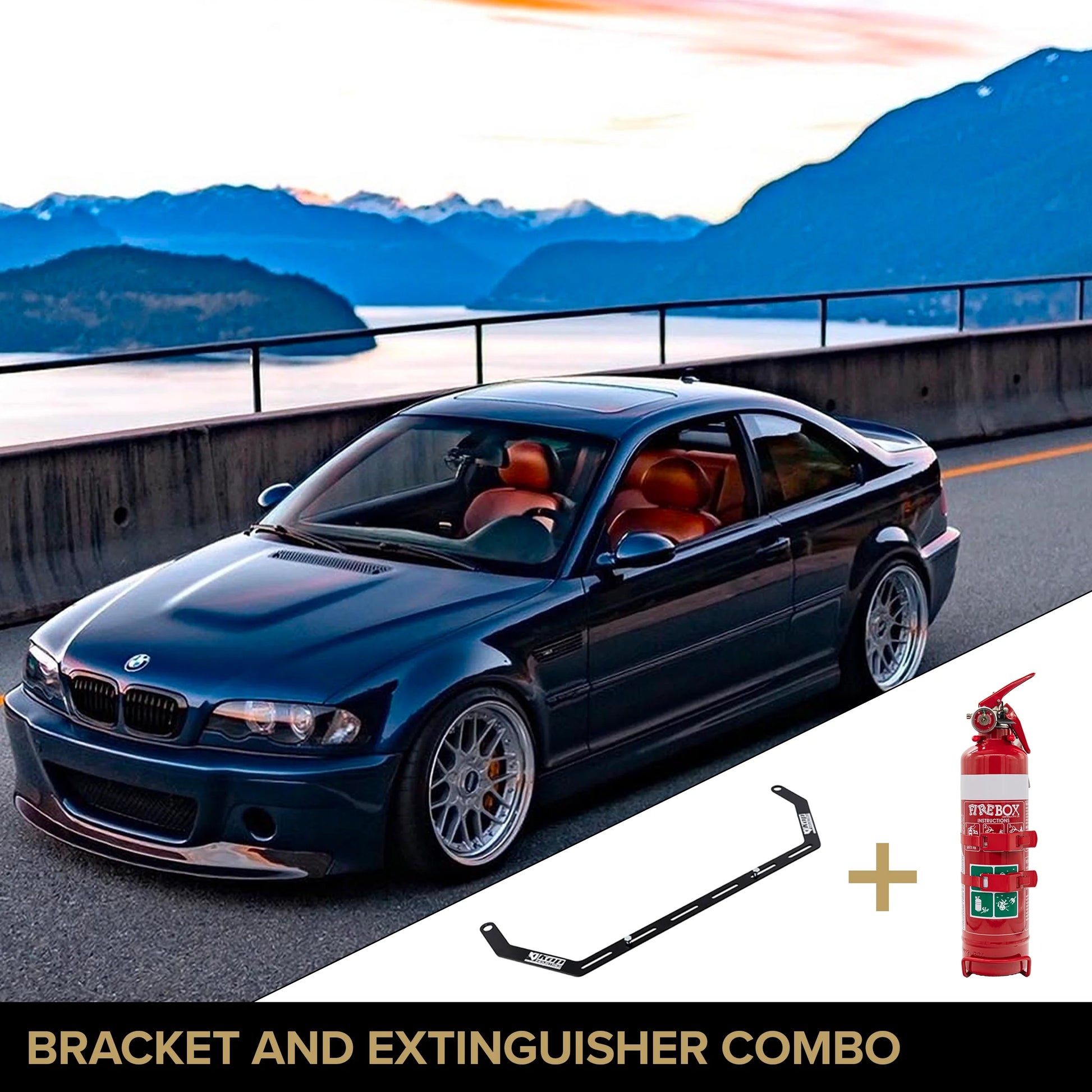 BMW E46 Fire Extinguisher Bracket – Kap Industries