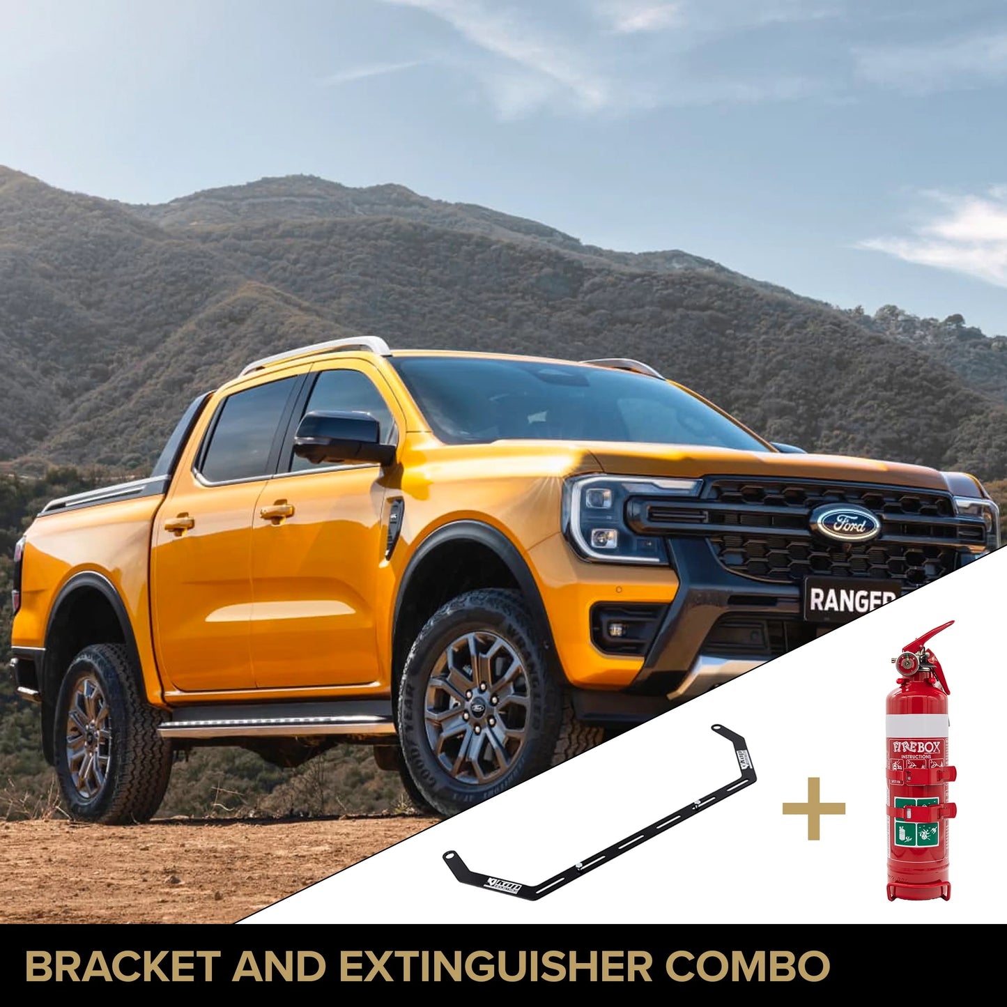 Ford Ranger RA 2022+ Next Gen Fire Extinguisher Bracket – Kap Industries