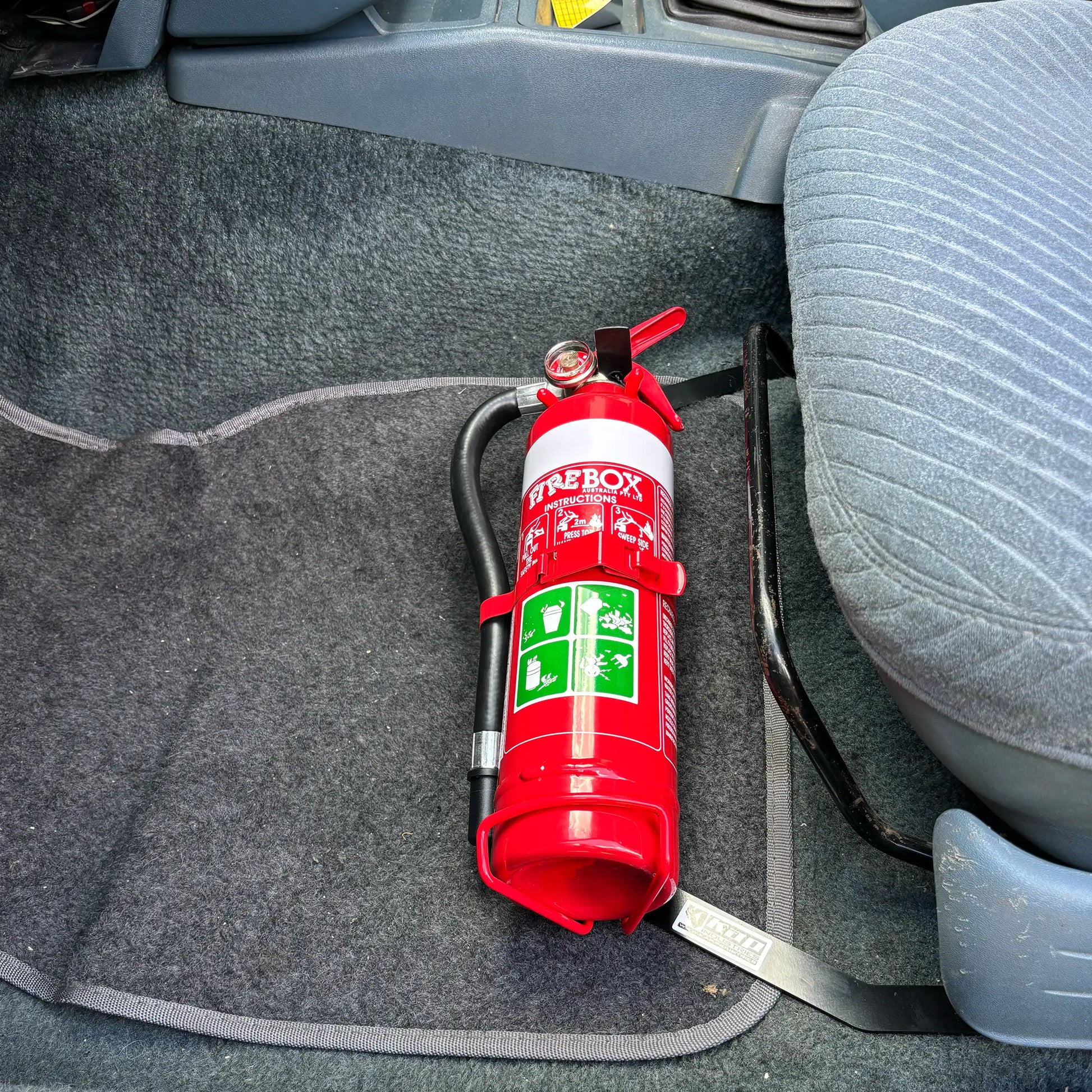 Holden Commodore (VL) Fire Extinguisher Bracket – Kap Industries