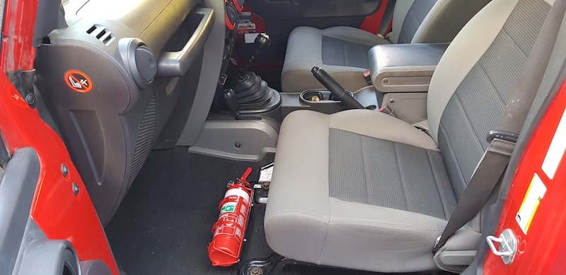 Jeep Wrangler (JK) Fire Extinguisher Bracket