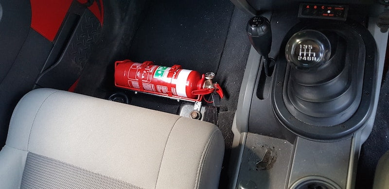 Jeep Wrangler (JK) Fire Extinguisher Bracket