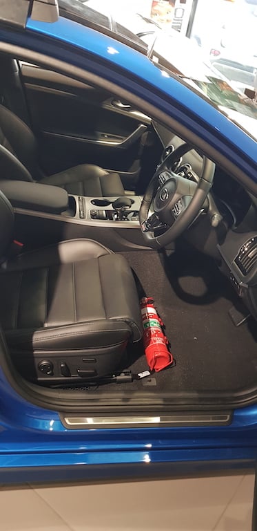 Kia Stinger Fire Extinguisher Bracket