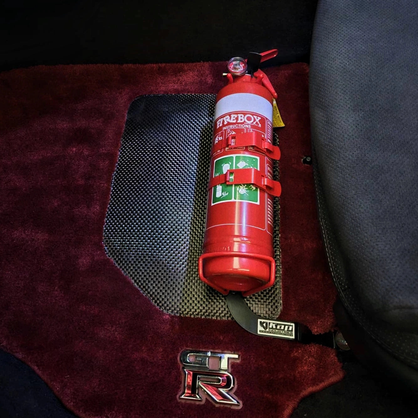 Nissan Skyline GTR R35 Fire Extinguisher Bracket