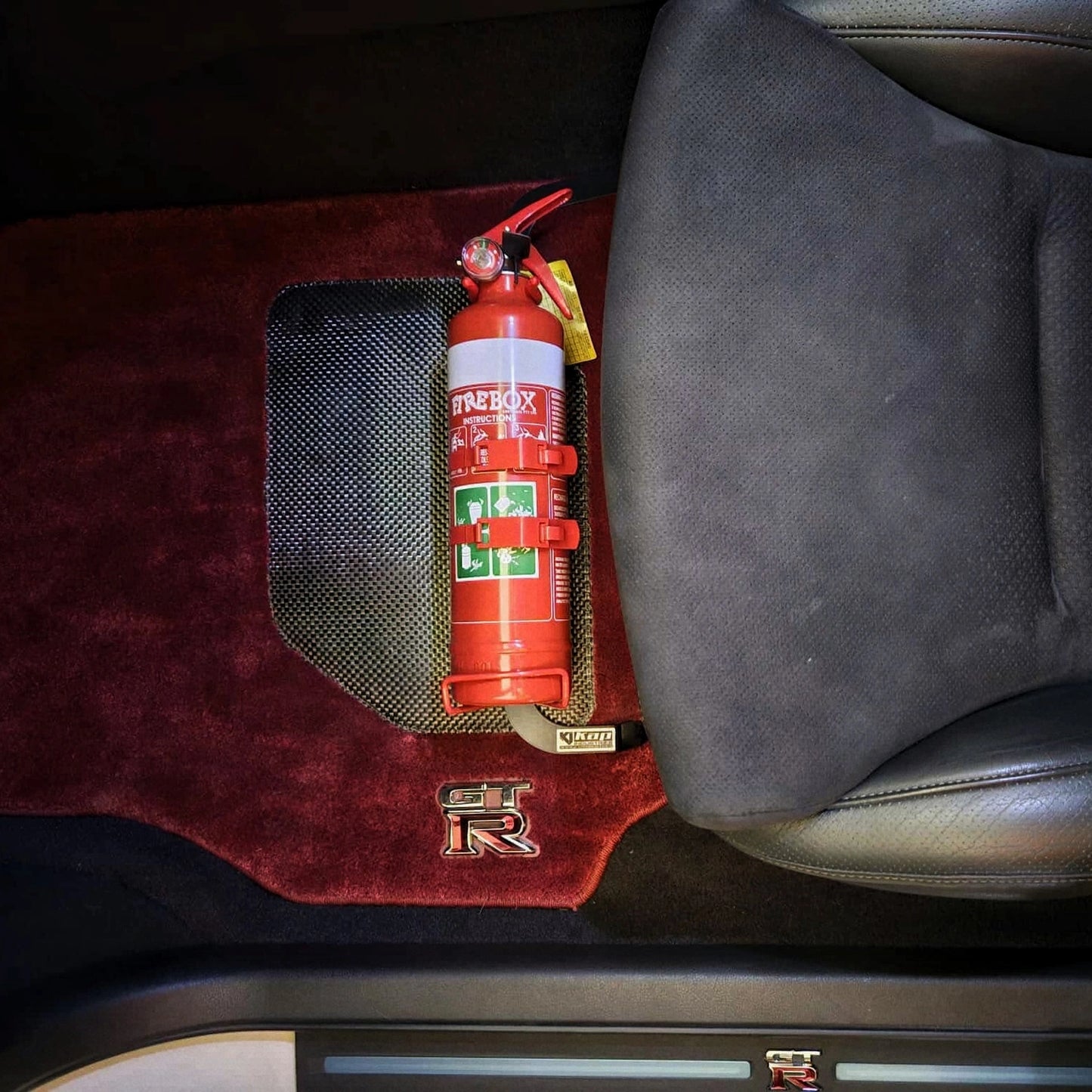 Nissan Skyline GTR R35 Fire Extinguisher Bracket