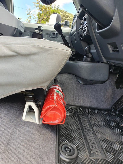 Suits Toyota Landcruiser 70 Series (99-16) Fire Extinguisher Bracket