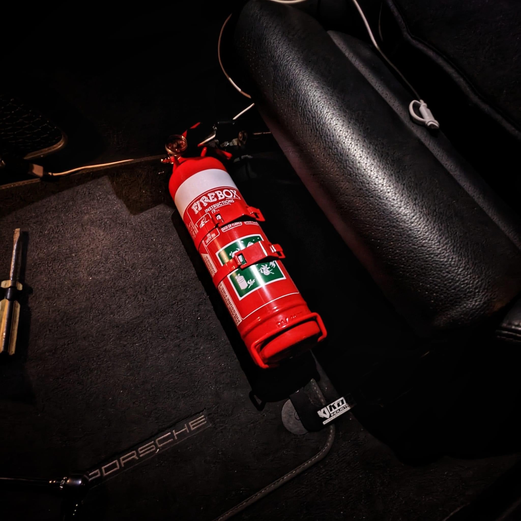 Porsche 996+ & 986+ Fire Extinguisher Mount – Kap Industries