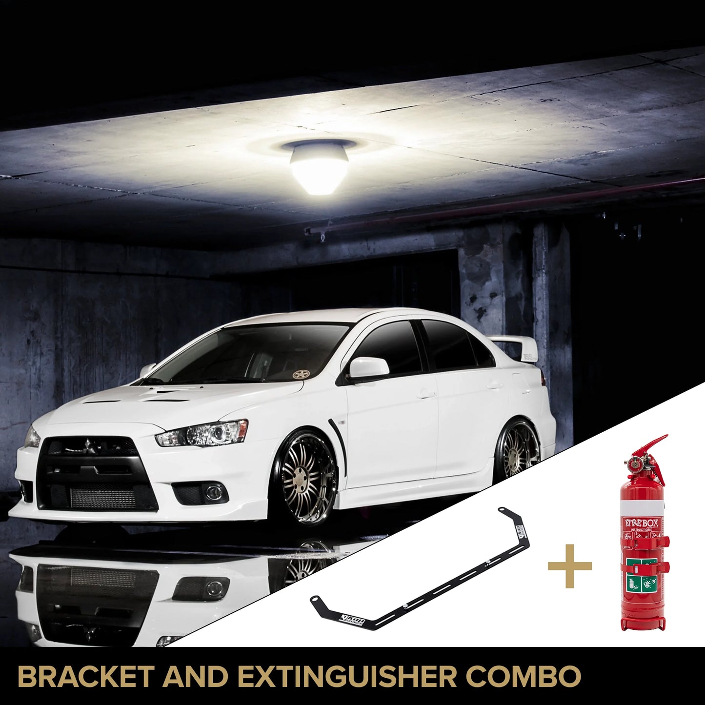 Mitsubishi Evo X Fire Extinguisher Bracket