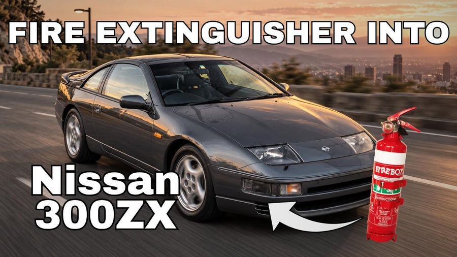 Nissan 300ZX Z32 Fire Extinguisher Bracket Install | Kap Industries