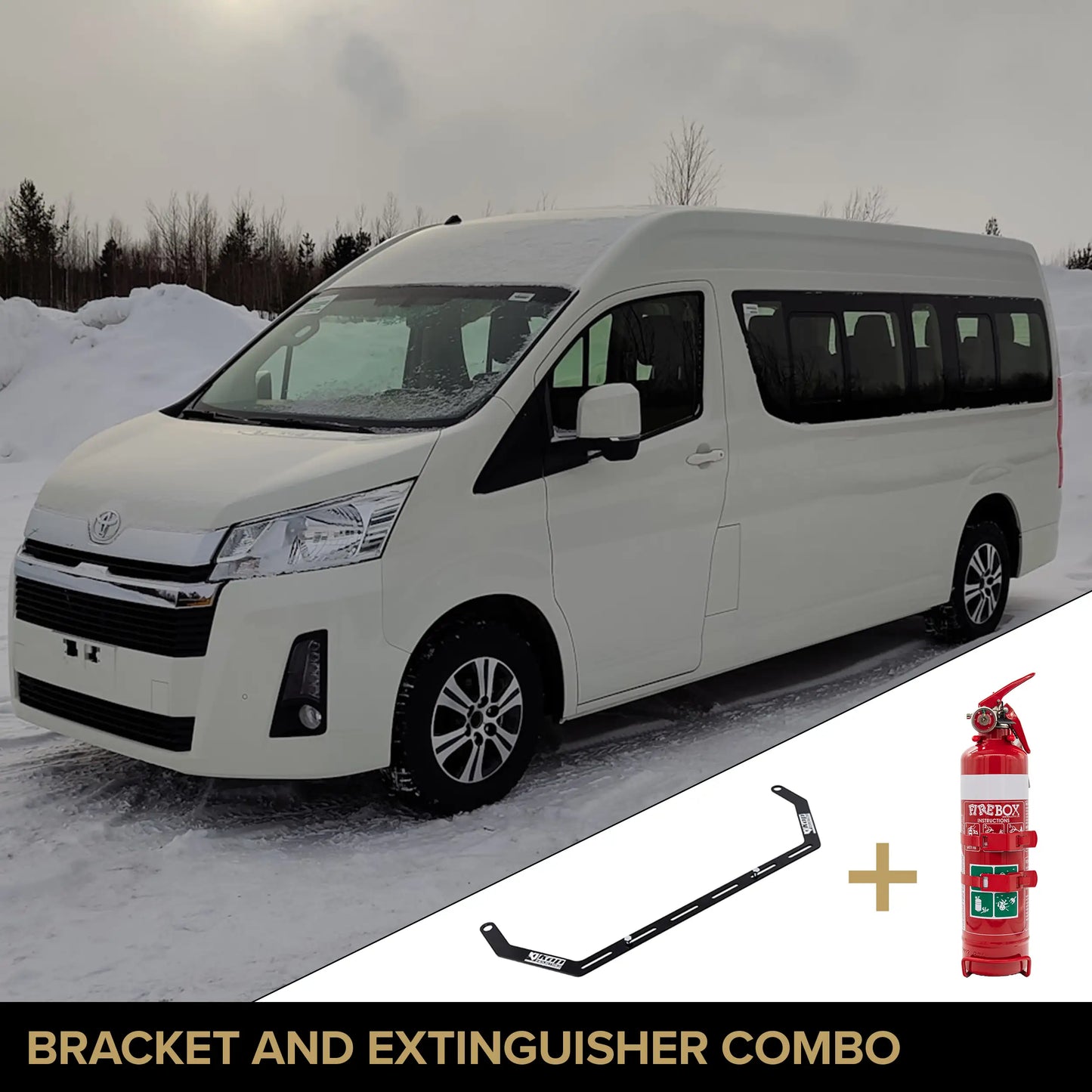 Suits Toyota Hiace 2019+ (H300) Fire Extinguisher Bracket