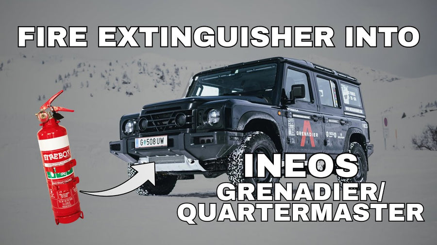 Ineos Grenadier/Quartermaster Fire Extinguisher Bracket Installation Video
