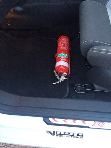 Ford Fiesta MK 7 Fire Extinguisher Bracket