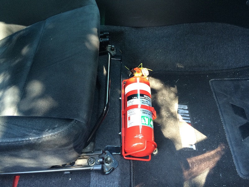 Mitsubishi EVO 7, 8, 9 Fire Extinguisher Bracket