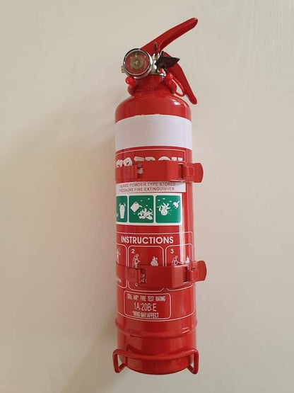 1kg Twin Latch Metal Dry Powder Fire Extinguisher