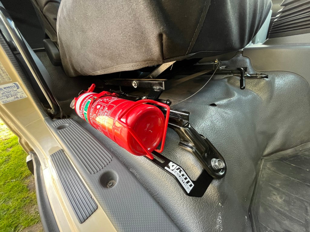 Isuzu NPS Dual Cab Fire Extinguisher Bracket