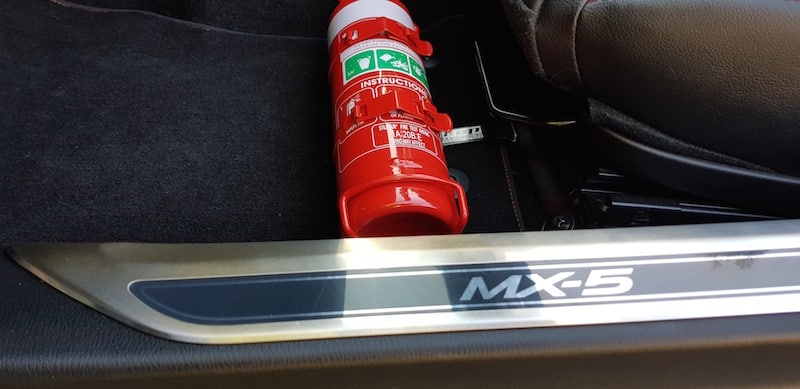 Fiat Abarth 124 Spider Fire Extinguisher Bracket