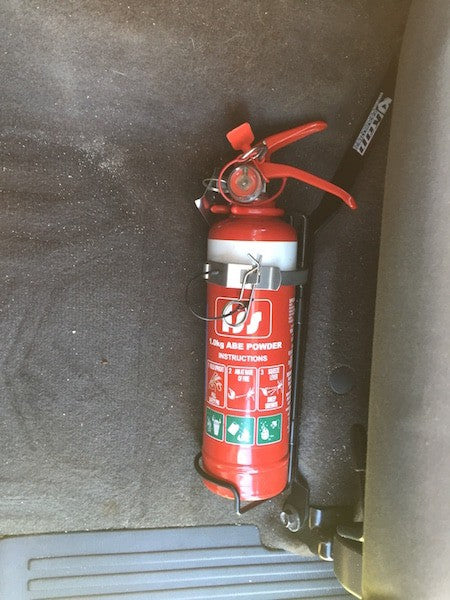 Nissan Patrol (GU) Fire Extinguisher Bracket