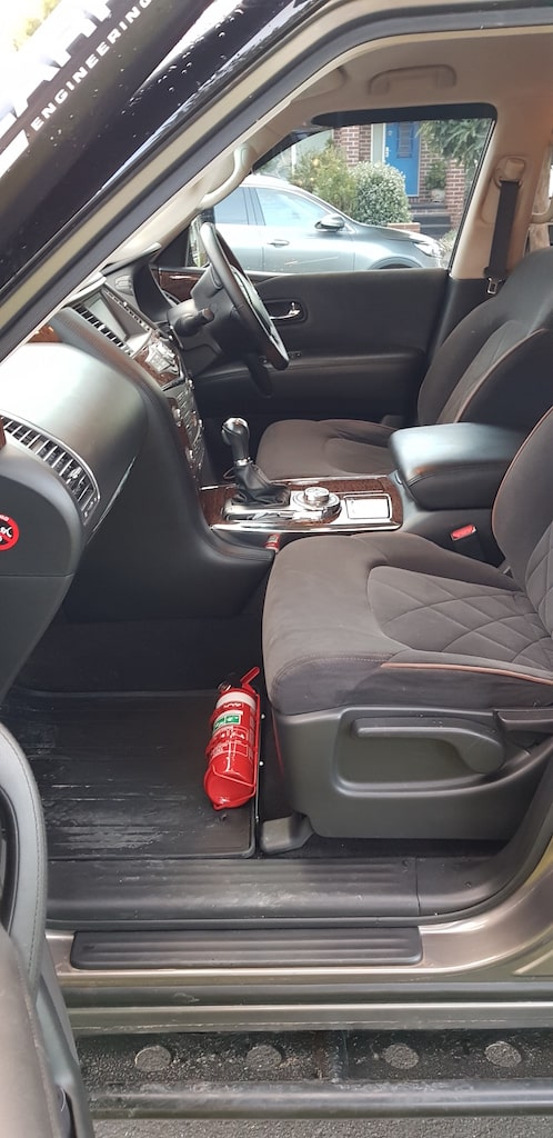 Nissan Patrol (Y62) Fire Extinguisher Bracket