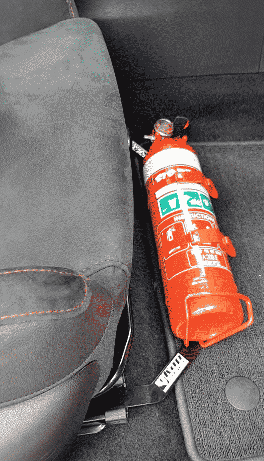 1kg Twin Latch Metal Dry Powder Fire Extinguisher